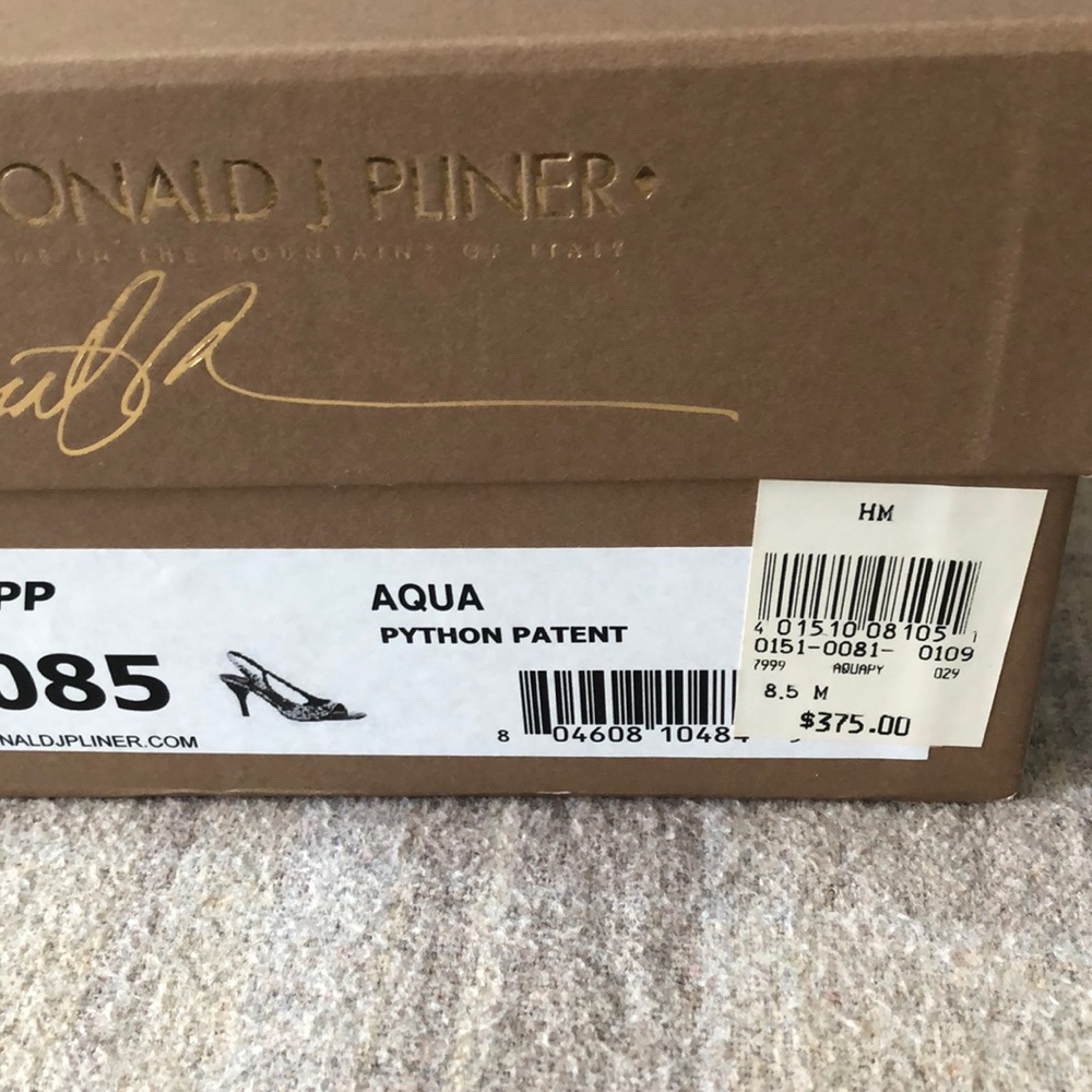 Donald J Pliner python sandals RARE VTG - Picture 7 of 7